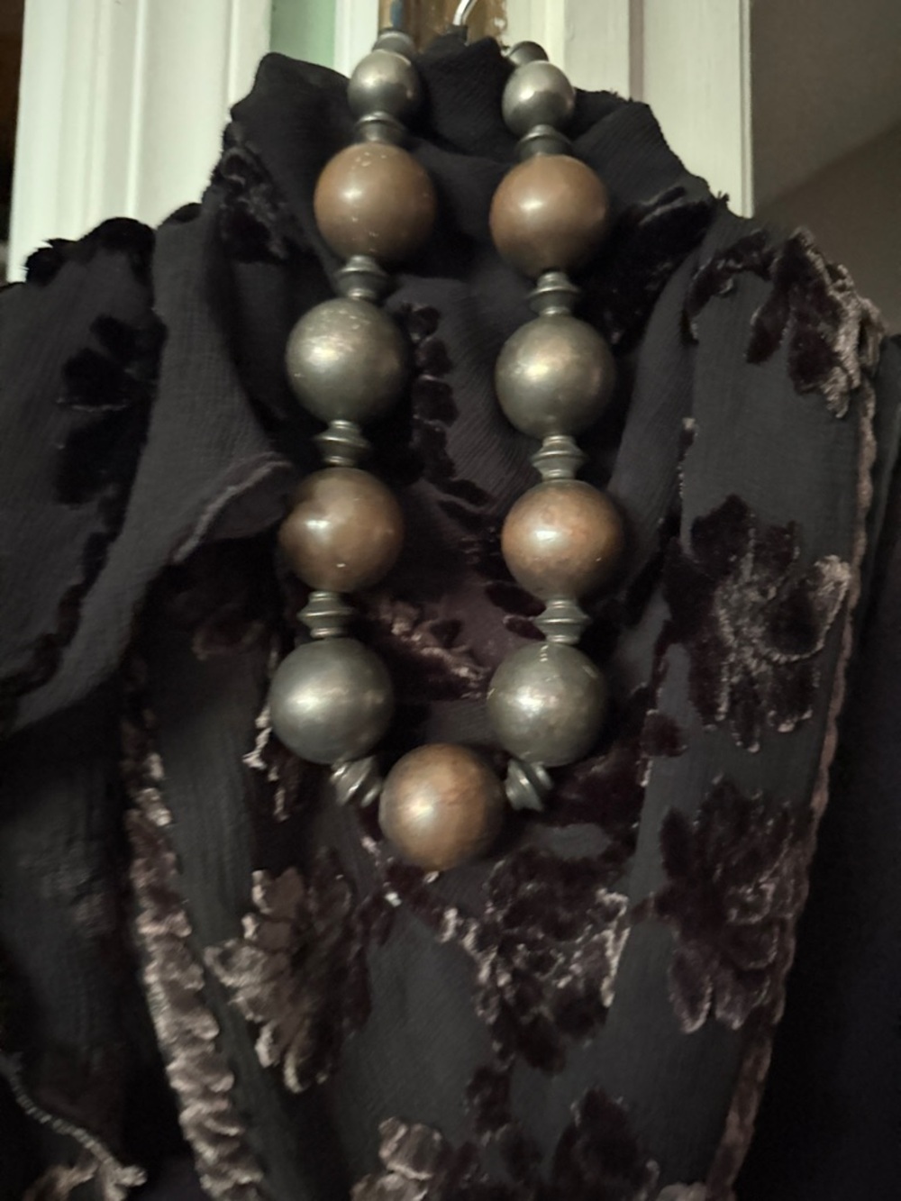 Saks Fifth Avenue Big Bauble Metallic Beaded Necklace